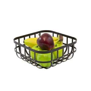 Panier à fruits en métal artisanal pour la maison, la cuisine, la salle à manger, rangement décoratif avec un artisanat unique et une finition élégante - Product Image 3