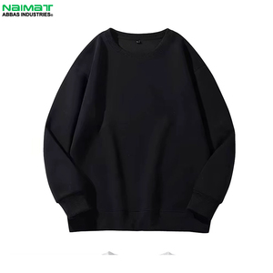 เสื้อสเวตเชิ้ตคอกลมชายขอบยางยืดแบบขยายพิเศษ ทรงคลาสสิกสำหรับผู้ชาย ผ้าฝ้ายผสมหนานุ่ม อุ่นสบาย เหมาะสำหรับกิจกรรมกลางแจ้ง - Product Image 1