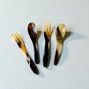 Juego de Cubiertos de Postre de Cuerno Hechos a Mano de Primera Calidad |   Vajilla Ecológica para el Hogar, Hoteles y Restaurantes - Product Image 4