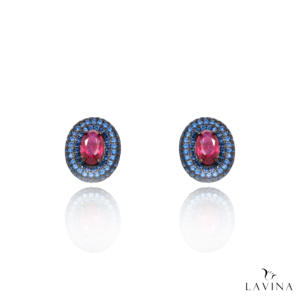 Pendiente de tuerca delicado de moda única, Zirconia cúbica de Plata de Ley 925, joyería de moda para regalo de mujer - Product Image 1