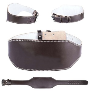 Ceinture de musculation en cuir unisexe avec boucle réglable pour l'entraînement de force et les séances de gym - Product Image 5