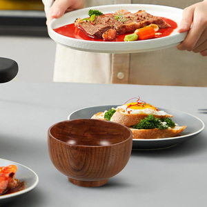 Cuenco de Pedestal de madera de Mango Natural hecho a mano, cuenco de madera acampanado para servir ensalada de frutas, Grado Alimenticio para cocina, mesa de comedor, decoración del hogar - Product Image 3