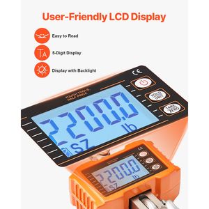 Bilancia Digitale Industriale per Gru da 2200 Libbre/1000 kg con Cassa in Alluminio Pressofuso, Schermo LCD e Telecomando - Product Image 6