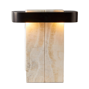 Premium Decorative Unique Onyx Lamps for Tabletop Lighting in Luxury Interior Onyx <b>Stone</b> Lamp with Natural Patterns - Product Image 4