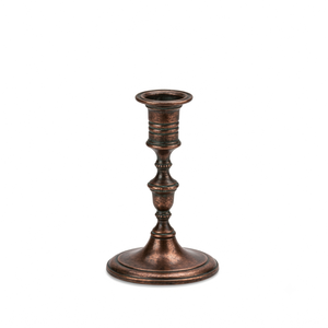 Porte-bougie décoratif en cuivre pour bougies coniques, idéal pour la maison, les mariages et les décorations de Noël, porte-bougie en métal durable - Product Image 1
