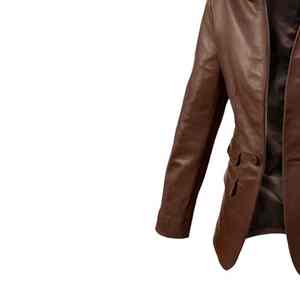 Nouveauté : Blazer en cuir pour homme, élégant, double boutonnage, vente en ligne directe d'usine, meilleur matériau à bas prix - Product Image 6