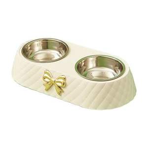 Soporte para tazón de mascotas para decoración del hogar, juego de comedor de lujo para mascotas, soporte para tazón de comida y agua para perros, soporte de hierro para tazón de mascotas, comedero elevado para gatos - Product Image 1