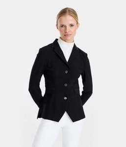 Veste de concours d'équitation pour femmes, coupe ajustée, respirante, extensible, veste de concours d'équitation respirante - Product Image 1