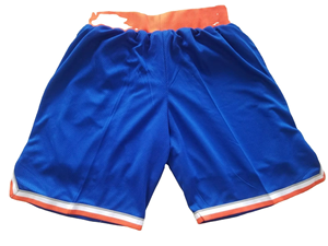 Shorts de basket-ball pour hommes de haute qualité, vintage, à taille élastique, double maille, broderie, avec poches zippées - Product Image 6