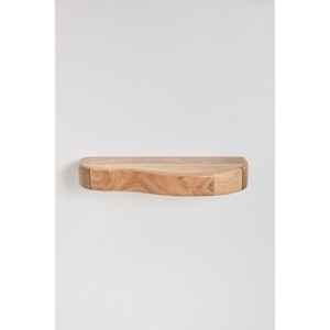 Elegant Acacia Wood Wall Shelf with Three Drawer <b>Storage</b> - Wholesale - Product Image 3