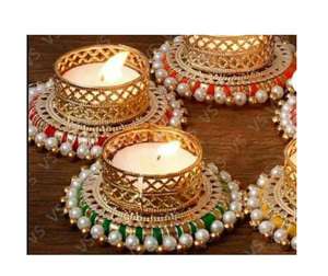 Nuevo Portavelas Metálico Martillado para Velas T, Portavelas Metálico Hecho a Mano para Velas T, Precio al por Mayor - Product Image 6