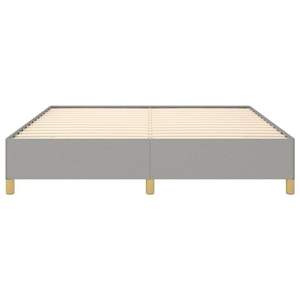 Cadre de lit rembourré gris clair - Product Image 5