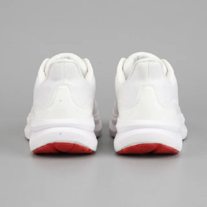 Chaussures de course basses pour hommes, couleur blanc nacré, respirantes, à lacets, semelle amortie - Product Image 5