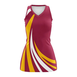 Netball Uniforms Full Sublimation Custom Team Name Number Breathable Moisture Wicking <b>Athletic</b> Sportswear Sleeveless Match - Product Image 4