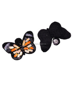 Pendientes Hechos a Mano con Bordado Personalizado, Cuentas, Lentejuelas, Mariposa, Flor, Estilo Boho, Multicolor, Tamaño Personalizado, Regalo, Unisex - Product Image 3