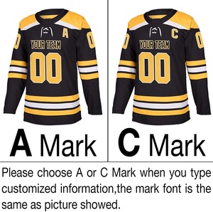 เสื้อทีมทีมชาติทีมฮอกกี้ทีมชาติน้ำแข็งสีทองสำหรับชาวเกาะเป็ดอัศวินสีทองมีการออกแบบขั้นสูง - Product Image 3