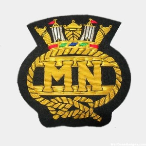 High Quality Custom Made Embroidered Bullion Badges Handmade on Fabric Uniforms Blazers New Style OEM Service Logo Decoration - Product Image 2