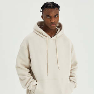 "Sudaderas con capucha de lana de algodón de invierno para hombre-Chaquetas de jersey con diseño de estampado sólido y capucha-Venta al por mayor" - Product Image 1