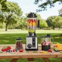 Blender de comptoir multifonction pour la maison, pour smoothies, milkshakes, et broyage de glace - Appareil de cuisine multifonction