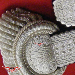 KEW Epaulettes de Caballería Napoleónica, Lujosas, Ecológicas, Trenzadas, Bordadas a Mano, Vintage, Elegantes, Accesorios para Prendas de Ceremonia - Product Image 2
