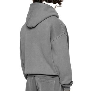 Gran oferta de sudaderas con capucha para hombre, sudaderas con capucha informales Hipster con cordón de manga larga Jacquard a cuadros con capucha al por mayor - Product Image 4