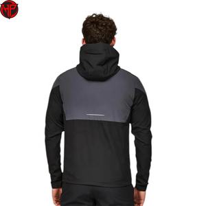 Ensemble de survêtement en nylon personnalisé, veste coupe-vent et pantalon de jogging en polyester surdimensionné, ensemble de survêtement zippé pour homme - Product Image 5