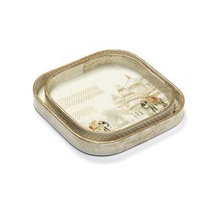 Superfine Quality Wooden Serving Tray <b>Sticker</b> Printed Serving Tray Multipurpose Tray Natural Serving Decor Dessert Serving Tray - Product Image 4