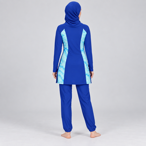 Conjunto Deportivo Burkini Modesto de 3 Piezas Personalizado para Mujer, Diseño con Bolsillos, Conjunto de Gimnasio Musulmán de Secado Rápido, Burkini Modesto de 3 Piezas para Mujer - Product Image 2
