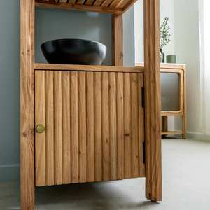 Colonne en bois d'acacia massif Vandana Ultra Aureo - Product Image 4