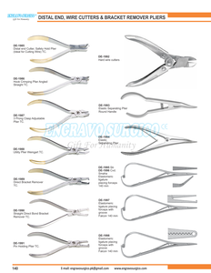 Alicate de Ortodoncia Dental con Punta de Pájaro y Cortador, Cortador de Alambre Ligero TC-Medio Dorado MAX 0.014 Acero Inoxidable - Product Image 6
