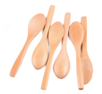 Ensemble d'ustensiles de cuisine en bois 6 pièces, écologiques, cuillères et spatules artisanales