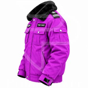Uniforme de Guardia de Seguridad de Invierno con Cuello de Felpa y Bolsillos con Solapa, Proveedor de Ropa de Trabajo al Por Mayor para Compradores al Granel - Product Image 2