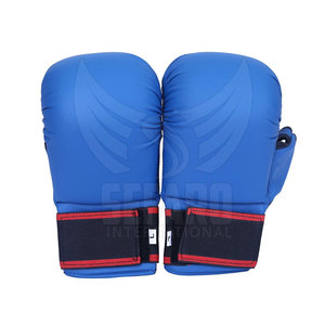 Professional Custom Design Sports Semi Contact Gloves Heavy Duty Leather Made Semi Contact Gloves - Product Image 2