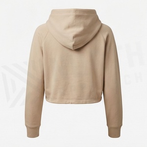 Vêtements de fitness pour femmes, sweat-shirt à capuche court avec cordon de serrage, haut de qualité supérieure, streetwear décontracté, vêtements de sport - Product Image 2