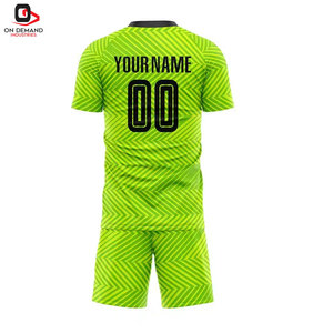 Ropa Deportiva para Hombre, Uniforme de Fútbol, Tejido Transpirable de Secado Rápido, Conjunto de Camiseta y Pantalones Cortos Deportivos, Servicio OEM para Jugar en Cualquier Clima - Product Image 2