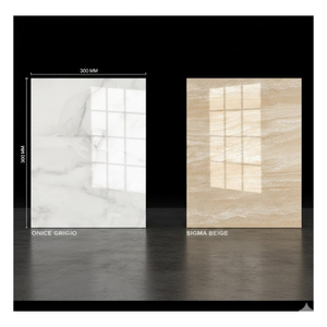 Azulejos de Porcelana Cerámica GVT PGVT con Aspecto de Mármol Brillante de 300x600 mm, Suavidad Satinada Premium, para Baños de Lujo, Calidad de Exportación - Product Image 1