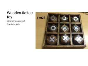 กระดานเกมติ๊กต่อ XO แบบกำหนดเอง ของเล่นเสริมพัฒนาการแบบมอนเตสซอรี่  บล็อกไม้ลายลูกบาศก์รักษ์โลก ขายดีสำหรับงานปาร์ตี้ - Product Image 4