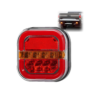 Kit de feux arrière de remorque magnétiques à LED avec fiche à 7 broches étanche pour camion camion van RV caravane