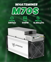 MicroBT WhatsMiner M70S+ 400Th BTC Miner, machine de minage Bitcoin SHA256 à haute efficacité, en stock, expédition rapide