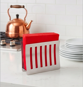 Porta Servilletas de Acero Inoxidable con Elegante Organizador, Ideal para Restaurantes y Uso en Interiores - Product Image 2
