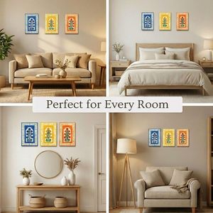 Cadre mural en métal moderne Daystar Trade (lot de 3) – Décoration murale géométrique peinte à la main pour anniversaire - Product Image 5