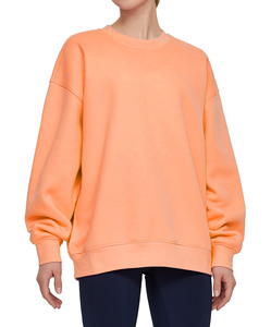เสื้อสเวตเชิ้ตผู้หญิงทรงหลวม สวมใส่ง่าย สบาย ใส่ได้ทั้งชายและหญิง ผลิตตามแบบ ODM สำหรับฤดูใบไม้ผลิ ทรงหลวมสไตล์วินเทจ คอกลม น้ำหนัก 320 กรัม ผ้าฝ้าย 100% - Product Image 3