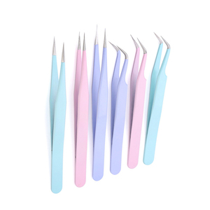 Pince à épiler pour cils et sourcils rose de haute qualité, personnalisée pour filles, ensemble de pinces à épiler diamantées pour extensions de cils, couleur bonbon - Product Image 5