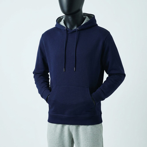 Sweat à capuche pour homme grande taille, collection automne-hiver 2026, style décontracté urbain, doublé polaire, épaissi, avec poche avant - Product Image 2