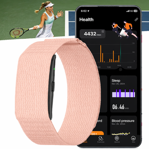 ETQ10 Tracker d'activité et <span class=keywords><strong>de</strong></span> santé sans écran, avec suivi du rythme cardiaque, du sommeil, <span class=keywords><strong>de</strong></span> la SpO2, <span class=keywords><strong>de</strong></span> la tension artérielle, rapport <span class=keywords><strong>de</strong></span> santé IA, suivi du <span class=keywords><strong>cycle</strong></span> <span class=keywords><strong>menstruel</strong></span> pour femmes, étanche - Product Image 1