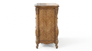 Cómoda tradicional de madera maciza con 5 cajones, estilo antiguo, mueble de almacenamiento para sala de estar - Product Image 2