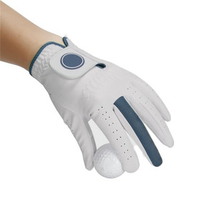 Leather Golf <b>Gloves</b> with men's left right Best selling Premium Breathable Leather Pro <b>Moisture</b>-Wicking Full Finger Genuine - Product Image 1
