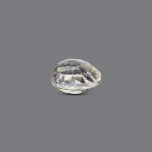 Synthetic Paraiba Square Cut White Zircon 4.35 Carat Loose Gemstone for Fine Jewelry - Product Image 3