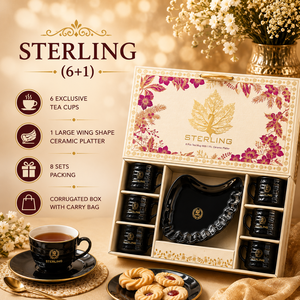 Porcelain <b>Tea</b> Cup Gift Box <b>Set</b> Platter <b>Tea</b> Mug Boxed Drinkware Custom Logo New Business Giveaways Luxury <b>Plastic</b> Components - Product Image 3