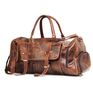 Sac de Voyage en Cuir Vintage pour Homme, Sac de Sport Fait Main, Sac de Week-end Premium, Fournisseur en Gros - Product Image 2